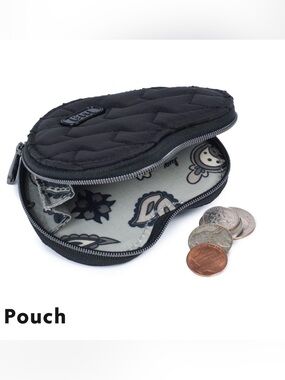 Lug Heart Pouch NWT Contemporary Black